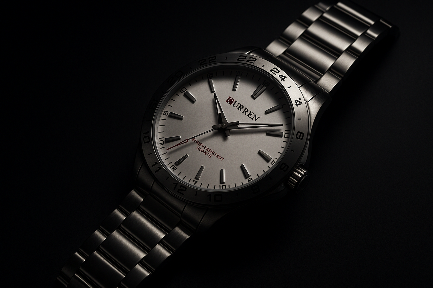 Premium white dial minimalist watch luxury timepiece men affordable