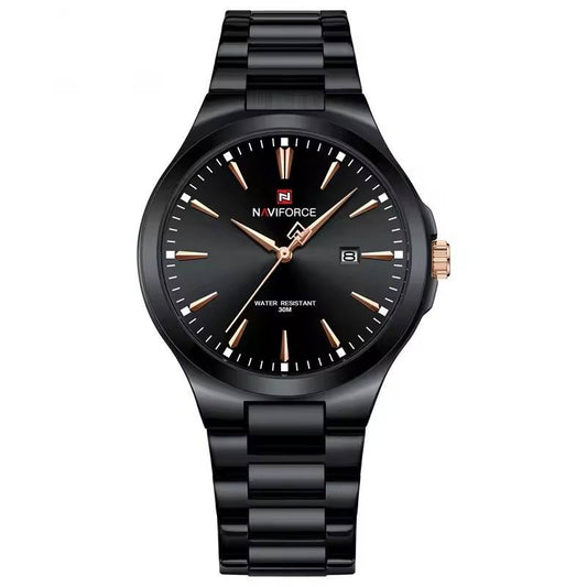 Luxury business watch men black dial stainless steel Onyx Rise premium