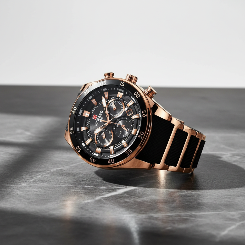 Studio shot on dark marble