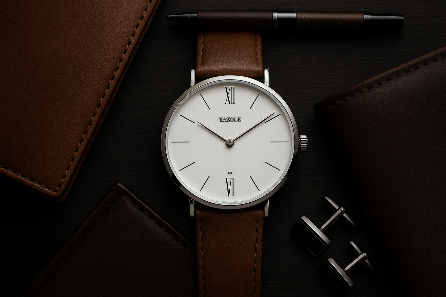 YAZOLE with leather accessories