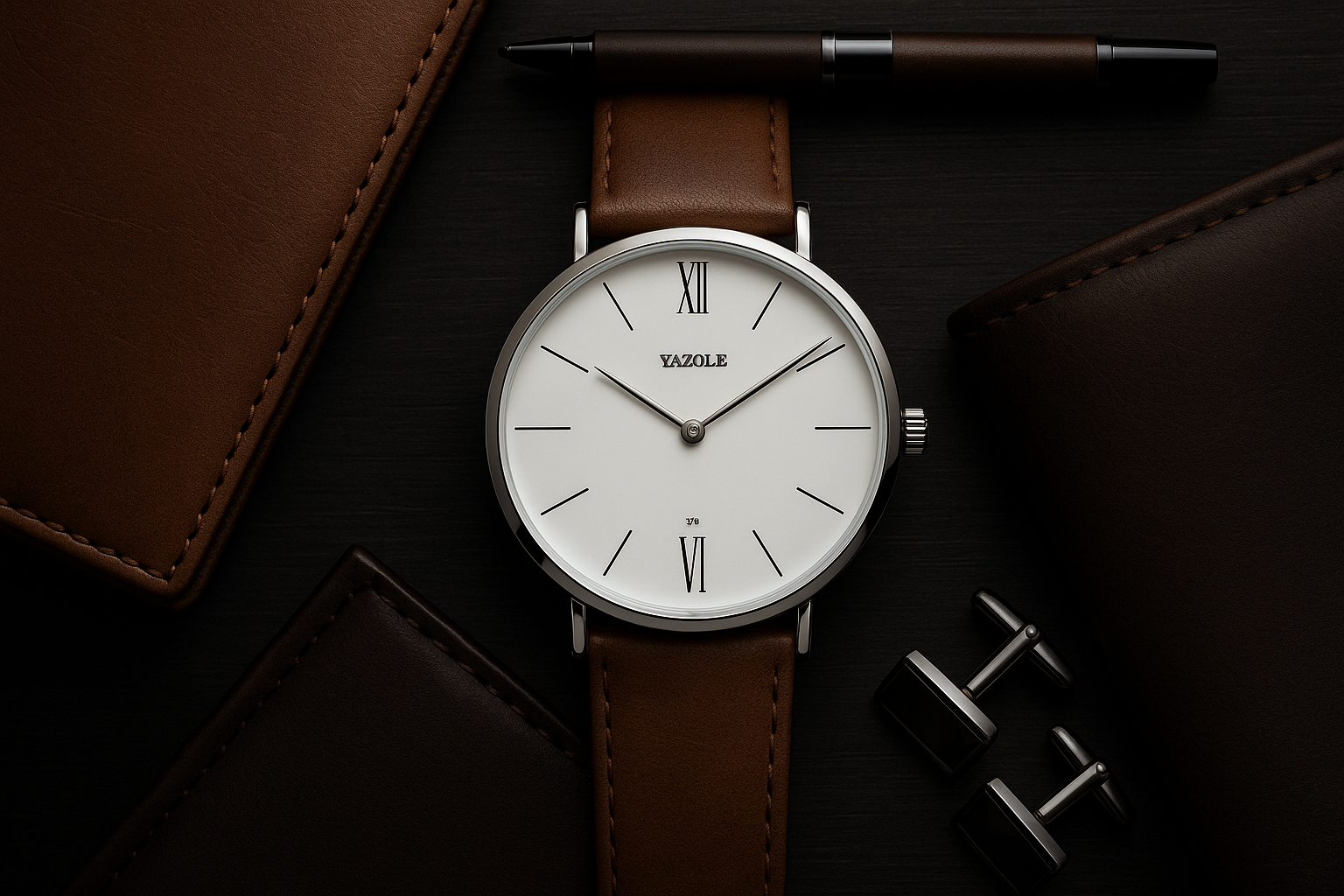 YAZOLE with leather accessories